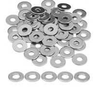 100 Pcs Washers For Screws,M4 Washers Steel Internal 4mm External 8mm Metric Washerss, Assorted Hardware Repair Kits for Furniture, Bicycles, Machinery, and DIY Projects