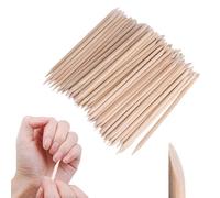 100 Pcs Wax Sticks, Waxing Sticks, Wax Sticks for Waxing, Eyebrow Wax Sticks for Hair Removal Small Sticks or Wood Craft Sticks, Wood Nail Sticks, Brow Wax Sticks, Wax Stick(Pointed Flat Handle)
