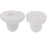 100 Pcs White Anti-Pain Earring Back Pads Silicone Cushion for Clip on Earrings, Earring Backs and Findings, Jewelry Findings
