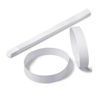 100 PCS White Banknotes Bands Money Bands for Notes Blank White Banknotes Wrappers for Bills Currency Straps Self-Adhesive Sealing Currency Straps Wraps to Organize for Banks Restaurants Businesses
