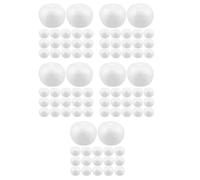 100 Pcs White Foam Fruit Craft Sphere for DIY Painting Projects