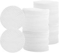 100 Pcs White Soft Facial Pads Round Shape Face Cleansing Pads, Disposable Non-Woven Fabric, for Makeup Removing Blending and Skin Toner Applying Cotton Balls and Swabs, 2.36 Inches
