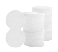 100 Pcs White Soft Facial Pads Round Shape Face Cleansing Pads, Disposable Non-Woven Fabric, for Makeup Removing Blending and Skin Toner Applying Cotton Balls and Swabs, 2.36 Inches