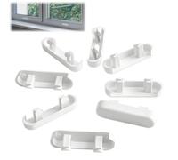 100 Pcs Window Drainage Cover Caps Weep Hole Covers Trickle Vents for UPVC Window Sill Cover Plastic Window Sill End Caps PVC Window Drain Caps White ABS Bright for Double Glazing Caps