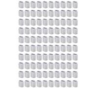 100 Pcs Wire Rope Crimping Sleeves, 0.8mm/0.03in Elliptical Aluminum Ferrule Crimping Loop Sleeves Clips for Wire/Rope/Cable Fixing