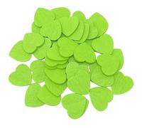 100 Pcs Wooden Coloured Love Hearts Slices Confetti DIY Arts Crafts for Wedding Decorations for Crafts,Decorating(Green)