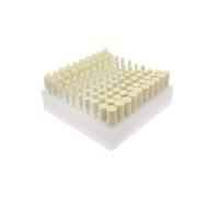 100 pcs Wool Felt Grinding Heads 4-10mm Mini Drill Felt Wheel for Metal Polish(Cylinder 6mm)