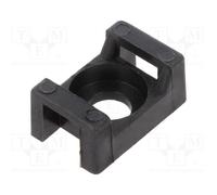 100 pcs x HELLERMANNTYTON - 151-30400 - Holder, screw, polyamide, UL94V-2, black