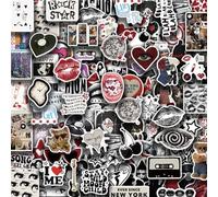 100 PCS Y2K Stickers Pack, Aesthetic Downtown Girl Vinyl Waterproof Stickers, Cool Funny Decals for Water Bottles, Laptops, Skateboards, Scrapbooks, Unique Stickers for Teens and Adults (Y2K A)
