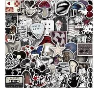 100 PCS Y2K Stickers Pack, Aesthetic Downtown Girl Vinyl Waterproof Stickers, Cool Funny Decals for Water Bottles, Laptops, Skateboards, Scrapbooks, Unique Stickers for Teens and Adults (Y2K B)