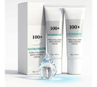 100+ PDRN Hyaluronic Acid Moisturizing Cream - 2Pcs PDRN Cream with Salmon PDRN & 10X Hyaluronic Acid, 100-Hour Firming & Revitalising & Plumping Daily Moisturiser for Glass Skin, Lightweight 50g Each