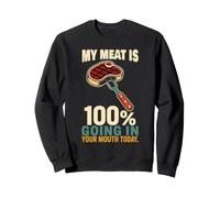 100 Percent BBQ Meat Smoker Grilling Sweatshirt