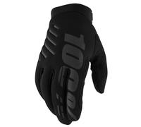 100 Percent Brisker Cold Weather MTB Gloves Black/Grey