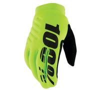 100 Percent Brisker Cold Weather MTB Gloves Fluo Yellow