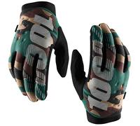 100 Percent Brisker Mens MTB Gloves - Camo, Small / 100% Cold Weather Full Finger Mountain Bike Mitten Mitt Glove Pair Bicycle Cycling Cycle Ride Insulated Winter Trail Enduro Moto MX Hand Wear