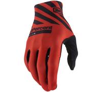 100 Percent Celium Racer Red Full Finger Men's Small Gloves