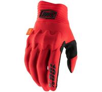 100 Percent Cognito Red/Black Full Finger Men's Small Gloves