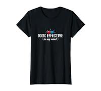 100 Percent Effective in My Mind Value Graphic T-Shirt, Women, Black, XS
