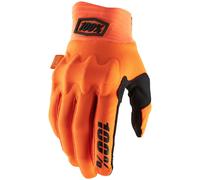 100 Percent Flourescent Orange/Black Full Finger Men's Small Cognito Gloves