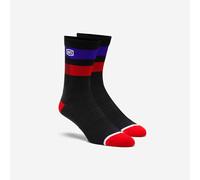 100 PERCENT FLOW PERFORMANCE SOCKS MTB BLACK COLOUR BLACK SIZE S/M
