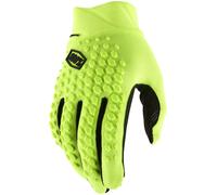 100 Percent Geomatic Flourescent Yellow Full Finger Men's Medium Gloves