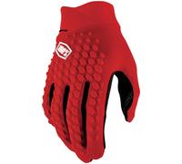 100 Percent Geomatic Red Full Finger Men's Medium Gloves