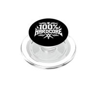 100 Percent Hardcore Skull Rave Techno Festival Graphic PopSockets PopGrip for MagSafe