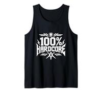 100 Percent Hardcore Skull Rave Techno Festival Graphic Tank Top