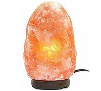 100 Percent Natural Pure Himalayan 1kg Salt Lamp Healing Ionizing Pink Crystal Rock Hand Crafted Air Purifier Home Decor, USB LED Night Light & Gifts Wooden Base Fine Quality Home Decoration