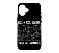 100 Percent Of People Love Math Math Club Student Geometry Case for iPhone 16