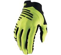 100 Percent R-Core Yellow Full Finger Men's Medium Gloves
