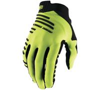 100 Percent R-Core Yellow Full Finger Men's Small Gloves