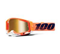 100 Percent Racecraft 2 MTB Goggles Coral/Mirror True Gold Lens