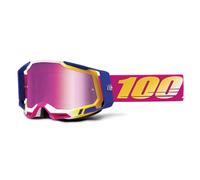 100 Percent Racecraft 2 MTB Goggles Mission/Mirror Pink Lens