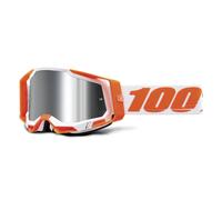 100 Percent Racecraft 2 MTB Goggles Orange/Mirror Silver Flash Lens