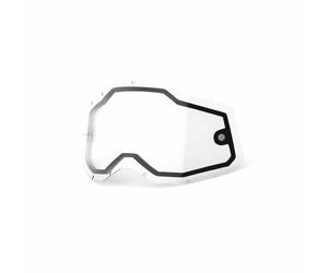 100 Percent Racecraft Gen 2/Accuri Gen 2/Strata Gen 2 Dual Pane MX Goggle Lens One Size Clear