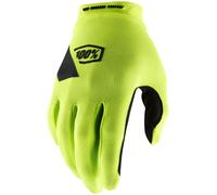 100% Gloves Ridecamp Women's Full-Finger Fluorescent Yellow/Black Motocross/MTB/Off-Road/ATV M
