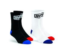 100 Percent TERRAIN MTB Performance Socks White - L/XL - White L XL