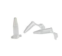 100 Piece 0.5ml Tiny Microcentrifuge Tube Graduated Holder Vial Tiny Container with Snap Cap, Clear EP Tube for Tiny Seeds Pollen Storage