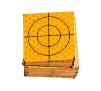 100-Piece Acrylic Reflective Target Set for Total Stations, 20mm to 60mm, for Tunnel, Bridge & Building Construction (40x40mm)