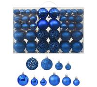 100 Piece Christmas Ball Set Blue