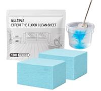 100 Piece Floor Cleaning Tablets Multi-Surface Cleaner, 2027 Upgraded Multi-Surface Floor Cleaner Tablets, Dissolvable Floors Cleaning Sheets, For Hardwood Laminate Tile Walls Maintenance (100pcs)