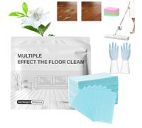 100 Piece Floor Cleaning Tablets Multi-Surface Cleaner, Dissolvable Pre-Measured Solution Tabs, Water Concentrated Cleaner for Hardwood, Tile, Laminate & More (Camellia,1bag)