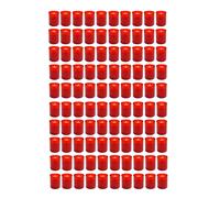 100 Piece Friedhofskerzen Nr.24 Grave Candle Red Decoration Light