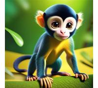 100 Piece Jigsaw Puzzle for Adults,Cute Monkey 14 x 14 Inches DIY Educational Game Challenge puzzle for adults teens decoration puzzles Suitable Wall Decoration Gifts Relax