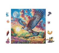 100 Piece Jigsaw Puzzle for Adults Eagle Mountain 28x28cm Framable Wall Art for Office Cafe Decor Unique Artistic Display for Commercial Space Decor Gift