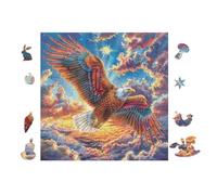 100 Piece Jigsaw Puzzle for Adults Eagle Mountain Galaxy 28x28cm for Mum Relaxing Hobby Fun Leisure Time Home Wall Decor Artwork Gift