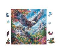 100 Piece Jigsaw Puzzle for Adults Eagle Mountain Galaxy 28x28cm High Difficulty Puzzle for Advanced Players Great for Skill Training Challenge Yourself Gift