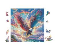 100 Piece Jigsaw Puzzle for Adults Eagle Mountain Galaxy 28x28cm Intermediate Level Puzzle Great for Skill Improvement Logical Reasoning Training Brain Exercise