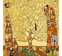 100 Piece Jigsaw Puzzle for Adults,Famous Klimt Couple 14 x 14 Inches DIY Educational Game Challenge puzzle for adults teens decoration puzzles Suitable Wall Decoration Gifts Relax
